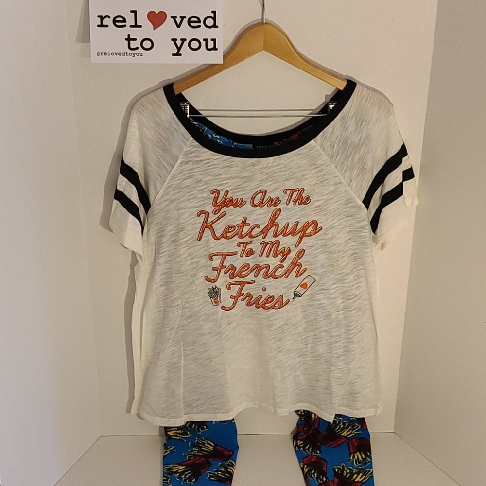 OUTFIT tShirt with French Fries LulaRoe Leggings